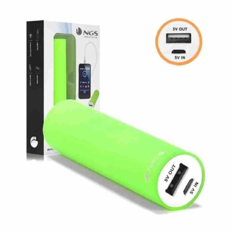 BATTERIE NOMADE POWERBANK 2200 MAH NGS vert BATTERIE NOMADE POWERBANK 2200 MAH NGS vert