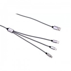CABLE CHARGE 3-IN-1 TYPE C/MICRO B/LIGHTNING