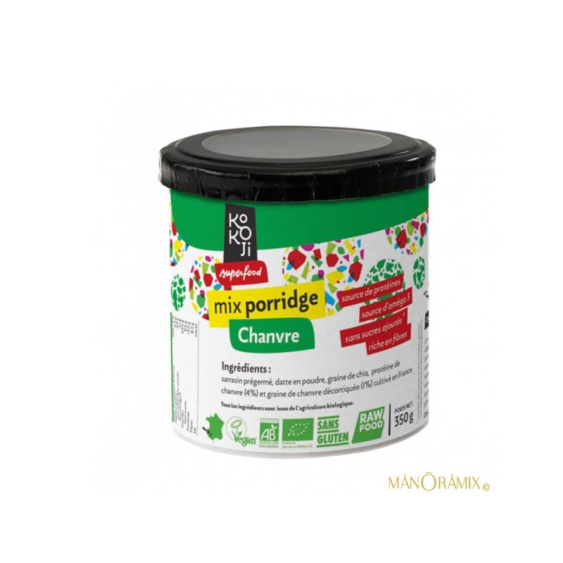 PORRIDGE MIX PROTEINES CHANVRE BIO